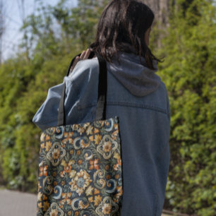 Bolso De Tela Renacimiento italiano en azul