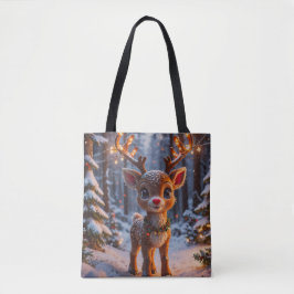 Bolso De Tela Reno Bebé En Bosque De Nieve