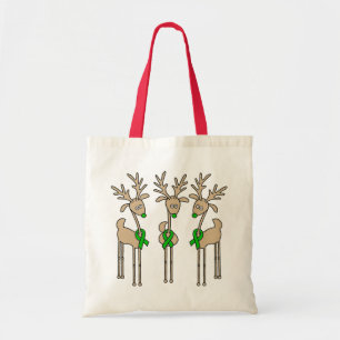 Bolso De Tela Reno de Cinta Verde (Cáncer de Hígado)
