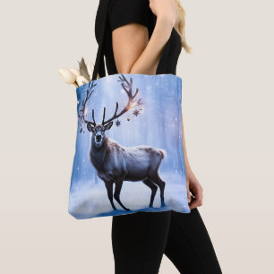 Bolso De Tela Reno en un bosque mágico