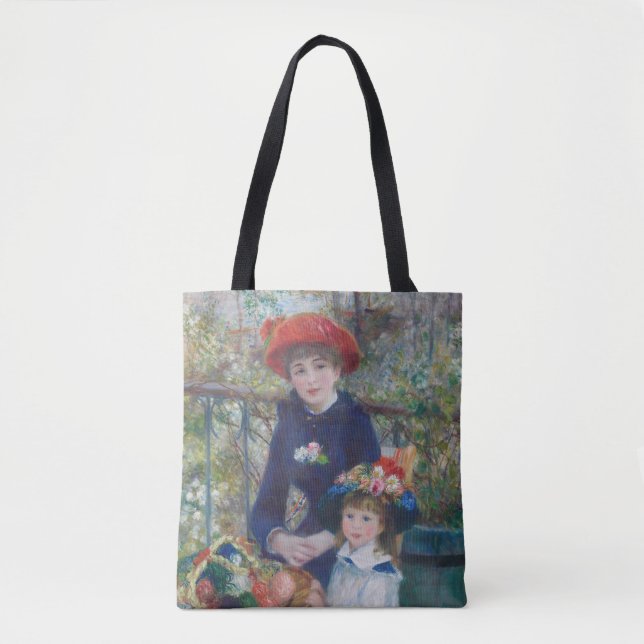 Bolso De Tela Renoir Dos Hermanas Terraza Impresionismo Francés (Anverso)