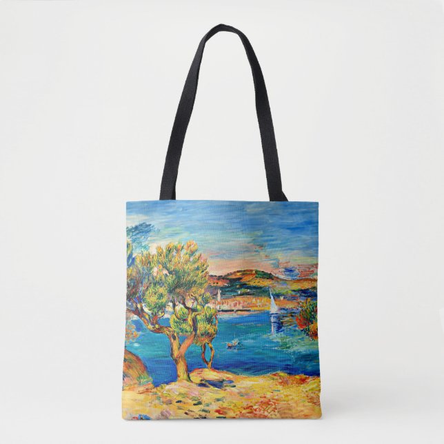 Bolso De Tela Renoir - L'Estaque, pintura famosa, (Anverso)