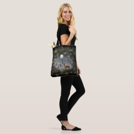 Bolso De Tela Renos Adorables De Noche
