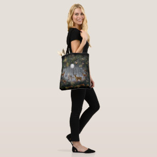 Bolso De Tela Renos Adorables De Noche