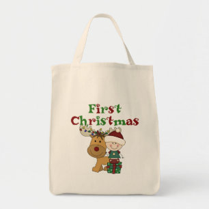 Bolso De Tela Renos Primeras camisetas y regalos de Navidad