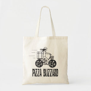Bolso De Tela Repartidor de pizza en bicicleta Blizzard