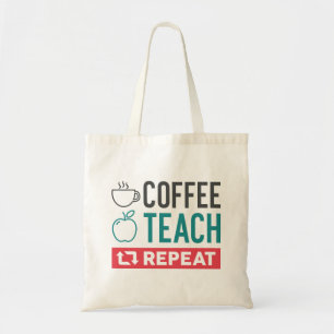 Bolso De Tela Repetición de prueba de café