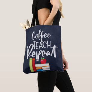 Bolso De Tela Repetición de prueba de café
