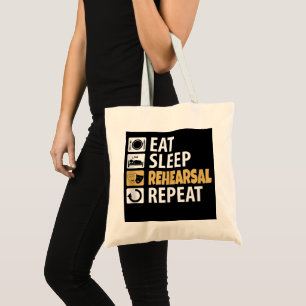 Bolso De Tela Repetir el ensayo de sueño de consumo