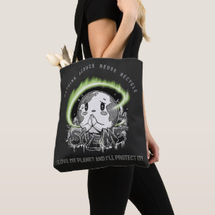 Bolso De Tela Repiensa Reduce Reutiliza Recicla Salva la Tierra