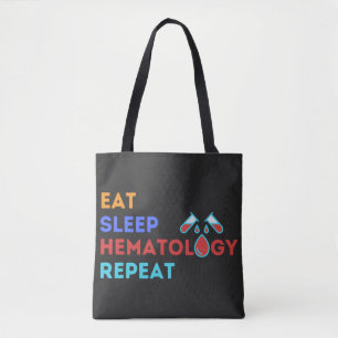 Bolso De Tela REPITE HEMATOLOGÍA DE DORMIR DE COMER - #lablife