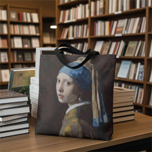 Bolso De Tela Réplica de Punto de Cruz de Muchacha con un Pendie