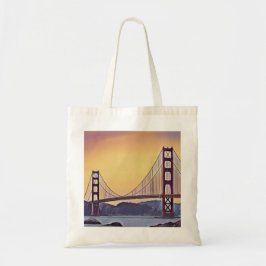 Bolso De Tela Representación artística del puente Golden Gate