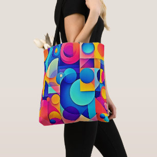 Bolso De Tela Reproducción de formas vibrantes