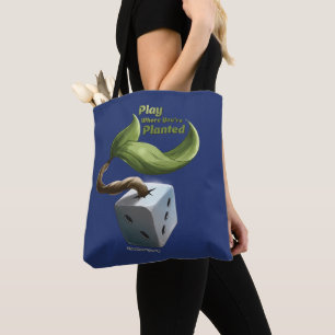 Bolso De Tela Reproducir donde estás plantado Tote