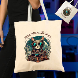 Bolso De Tela Reproductor de grabación de vinilo en gatos de Ste
