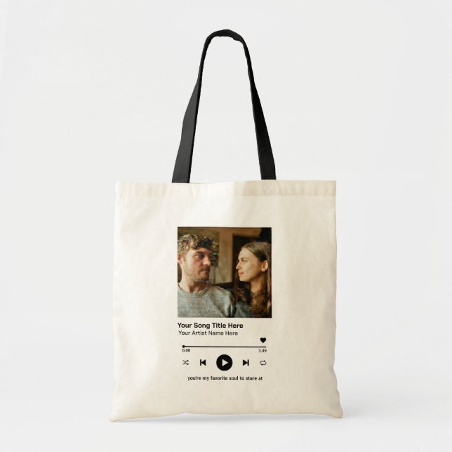 Bolso De Tela Reproductor de Música con Foto Personalizada Regal (Frente)