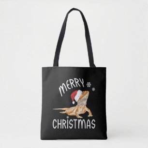 Bolso De Tela Reptile Guay Lizard con Gorra Navidad
