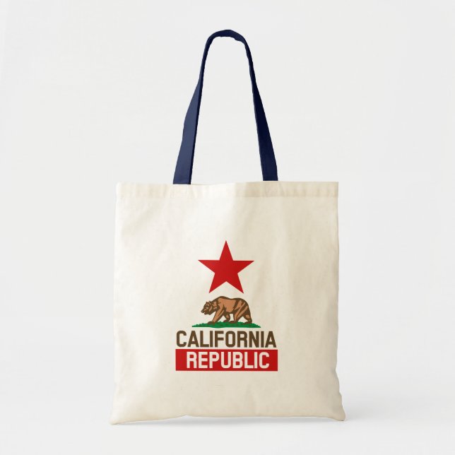 Bolso De Tela República California (Frente)