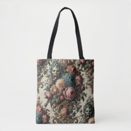 Bolso De Tela Réquiem Rhapsody - Bestia floral barroca gótica