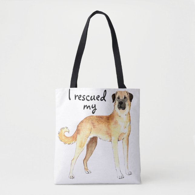 Bolso De Tela Rescate Anatolian Shepherd Dog (Anverso)