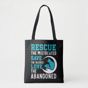 Bolso De Tela Rescate animal Adopción de animales