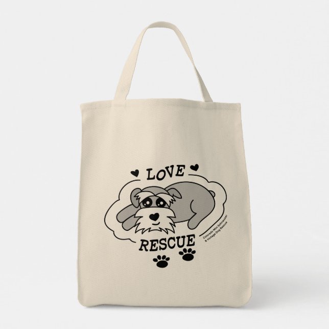 Bolso De Tela Rescate de Amor - Comestibles (Reverso)