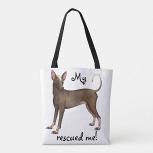 Bolso De Tela Rescate de Xoloitzcuintli