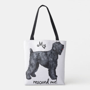 Bolso De Tela Rescate del Terrible Ruso Negro