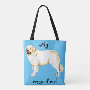 Bolso De Tela Rescate Kuvasz