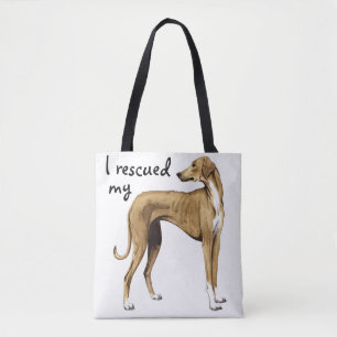 Bolso De Tela Rescue Azawakh