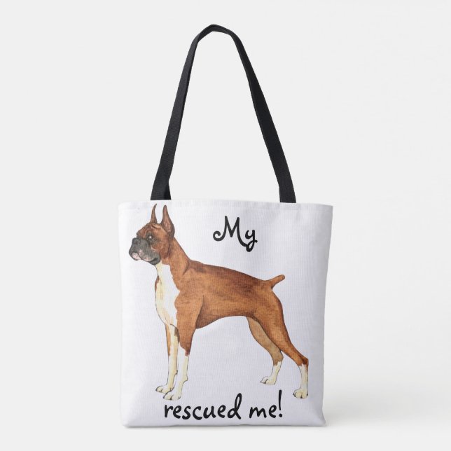 Bolso De Tela Rescue Boxer (Reverso)