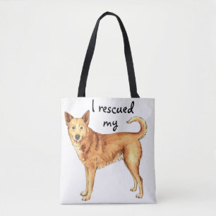 Bolso De Tela Rescue Canaan Dog
