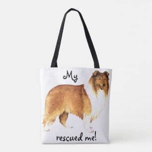 Bolso De Tela Rescue Collie