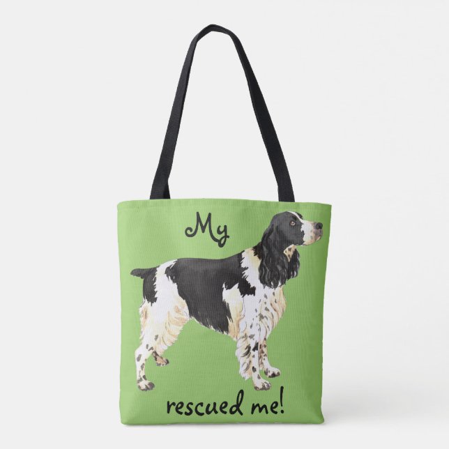 Bolso De Tela Rescue English Springer Spaniel (Reverso)