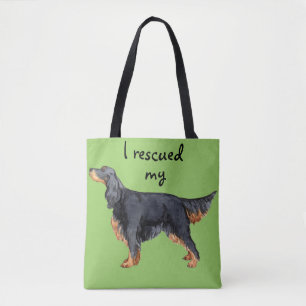 Bolso De Tela Rescue Gordon Setter