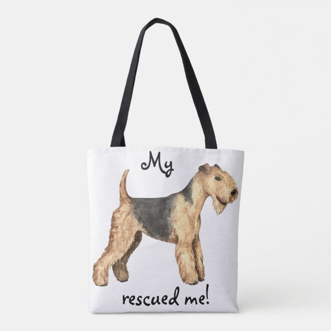 Bolso De Tela Rescue Lakeland Terrier (Reverso)