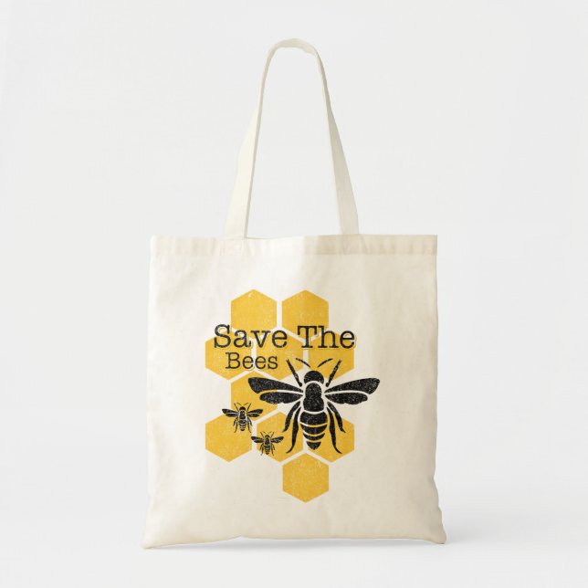 Bolso De Tela Reserva del panal las abejas (Frente)