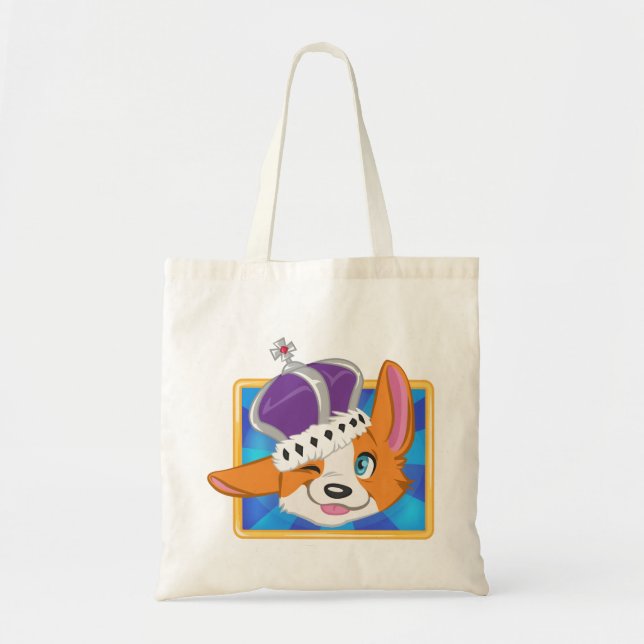 Bolso De Tela Reserva del perro el icono del juego de la reina (Frente)