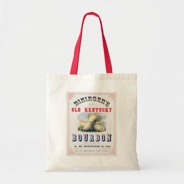 Bolso De Tela Reserva del Viejo Kentucky Bourbon 1849 de Bininge (Frente)