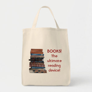 Bolso De Tela Reserve la Bolso-Pila de libros viejos/de