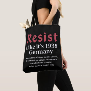 Bolso De Tela Resist Like It's 1938 Alemania