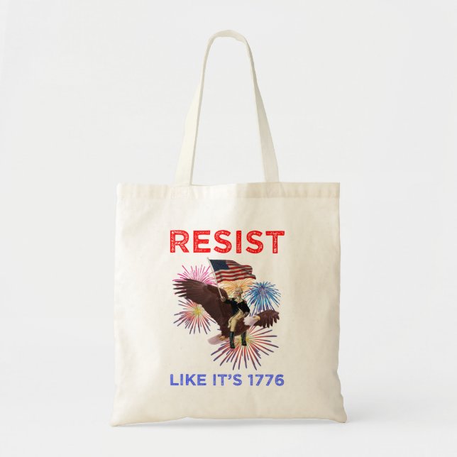 Bolso De Tela Resiste Como Si Fuera 1776 (Frente)