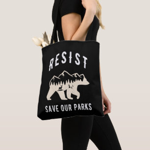 Bolso De Tela Resistir a salvar nuestros parques Alt US National