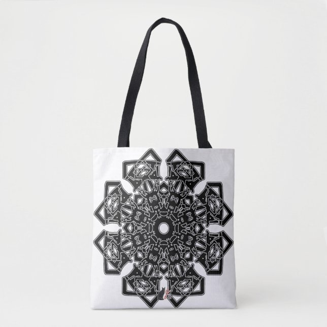 Bolso De Tela Respetar Octa Glyph (Anverso)