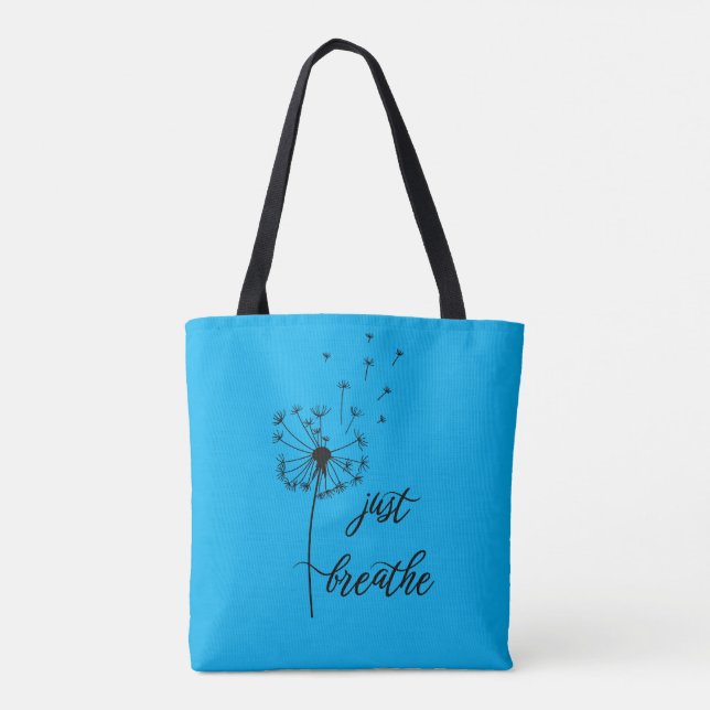 Bolso De Tela Respira Fácil con Dandeliones (Reverso)
