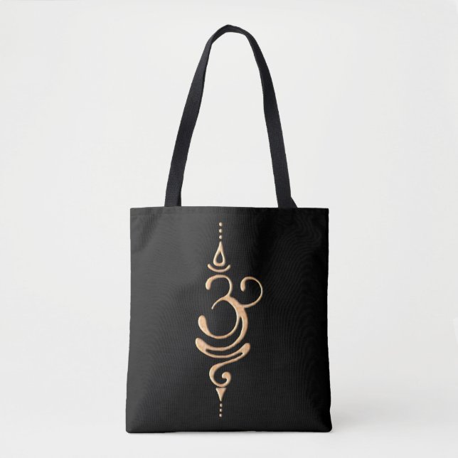 Bolso De Tela Respira oro  (Anverso)