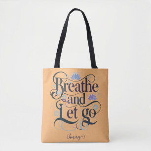 Bolso De Tela Respira y deja ir : Personalizado