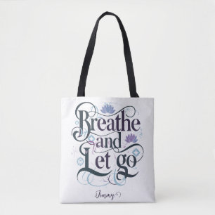 Bolso De Tela Respira y deja ir : Personalizado