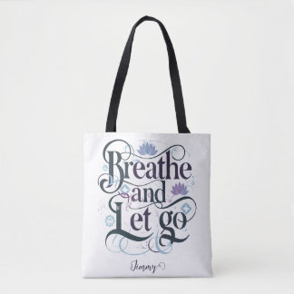Bolso De Tela Respira y deja ir : Personalizado